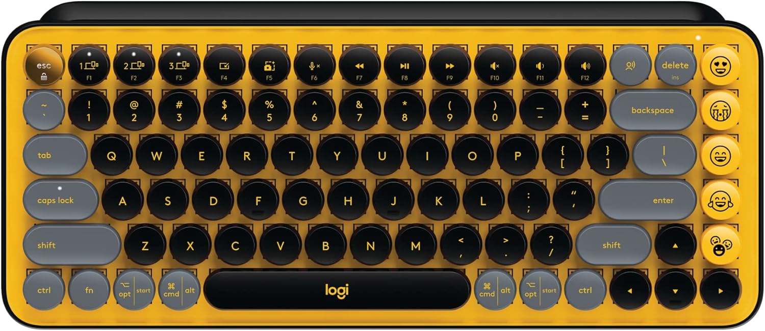 Review of Logitech POP Keys Mechanical Wireless Keyboard - Blast Yellow