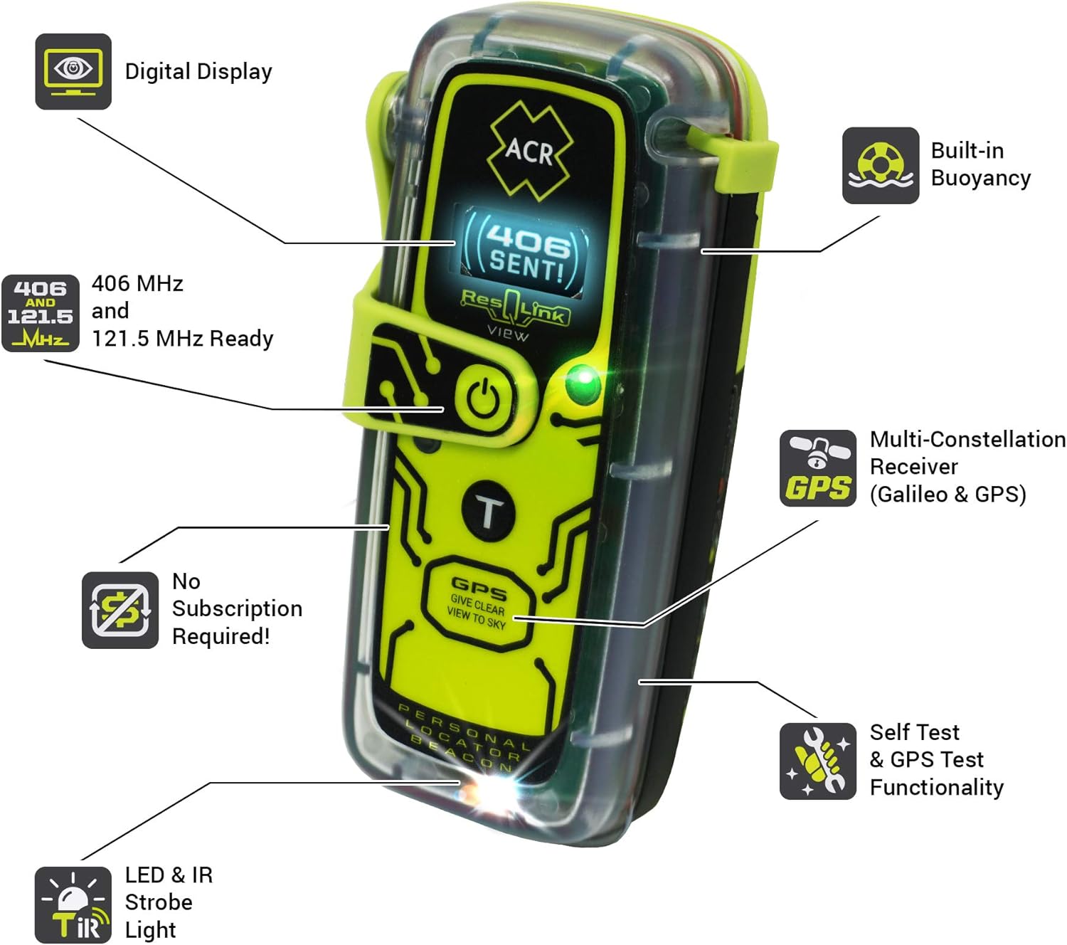 Dissection of ACR ResQLink View - Buoyant Personal Locator Beacon (Model PLB 425) ACR 2922