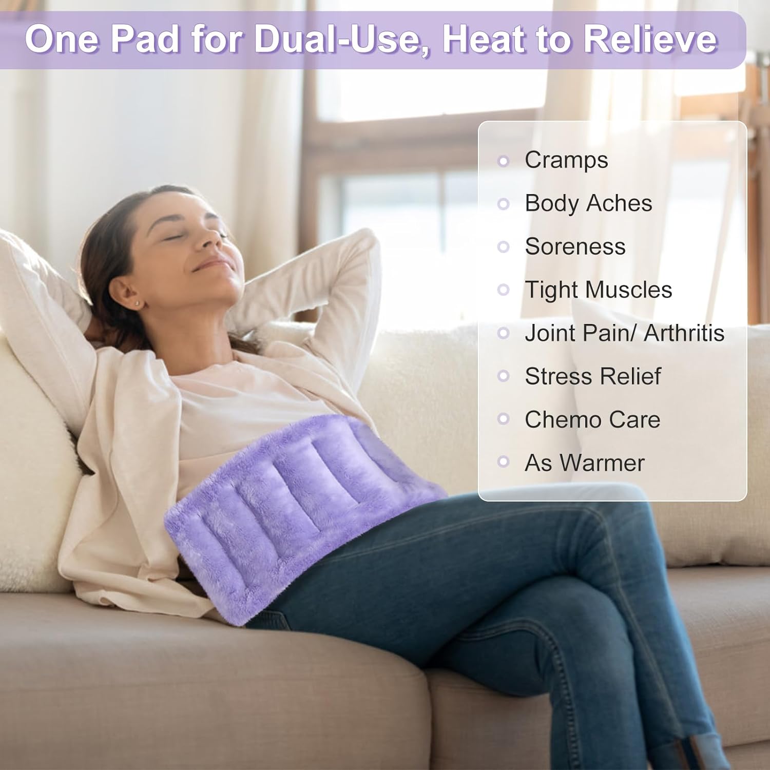 Evaluating SuzziPad Microwave Heating Pad for Pain Relief, Purple