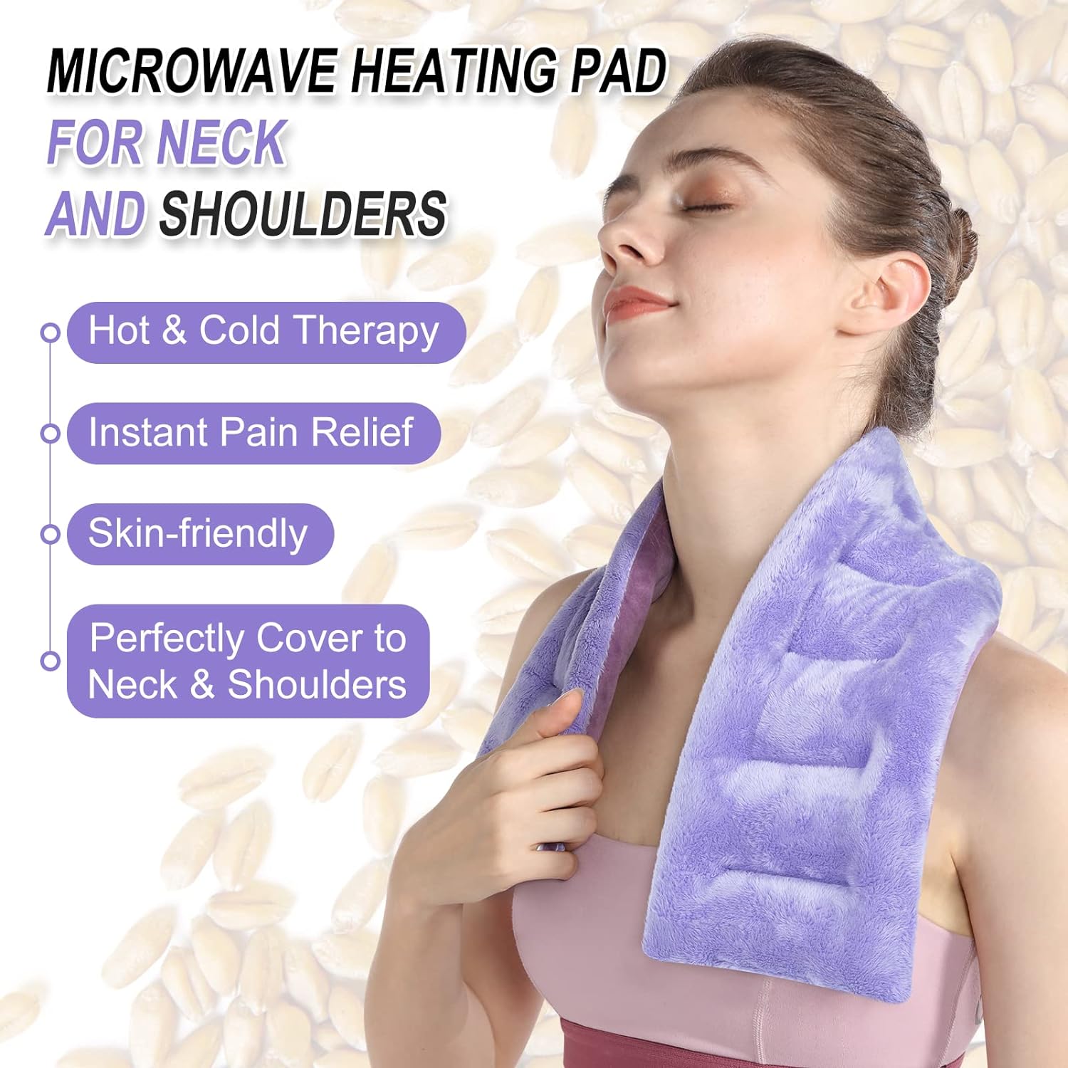 Observation of SuzziPad Microwave Heating Pad for Pain Relief, Purple