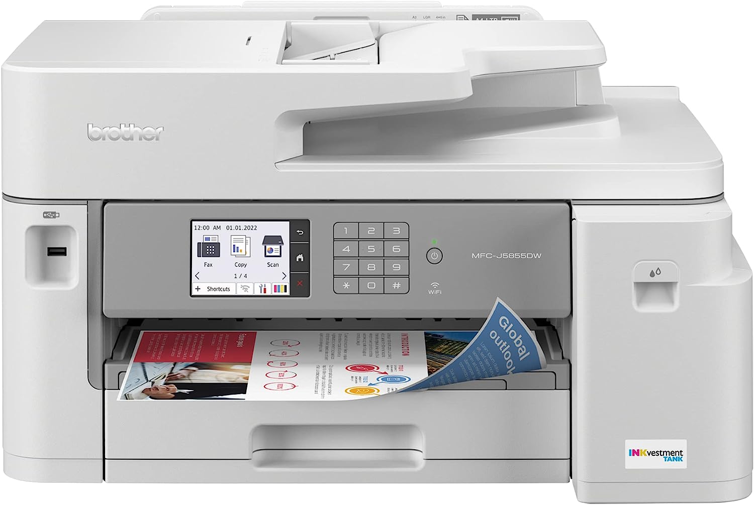 Review of Brother MFC-J5855DW INKvestment Tank Color Inkjet All-in-One Printer
