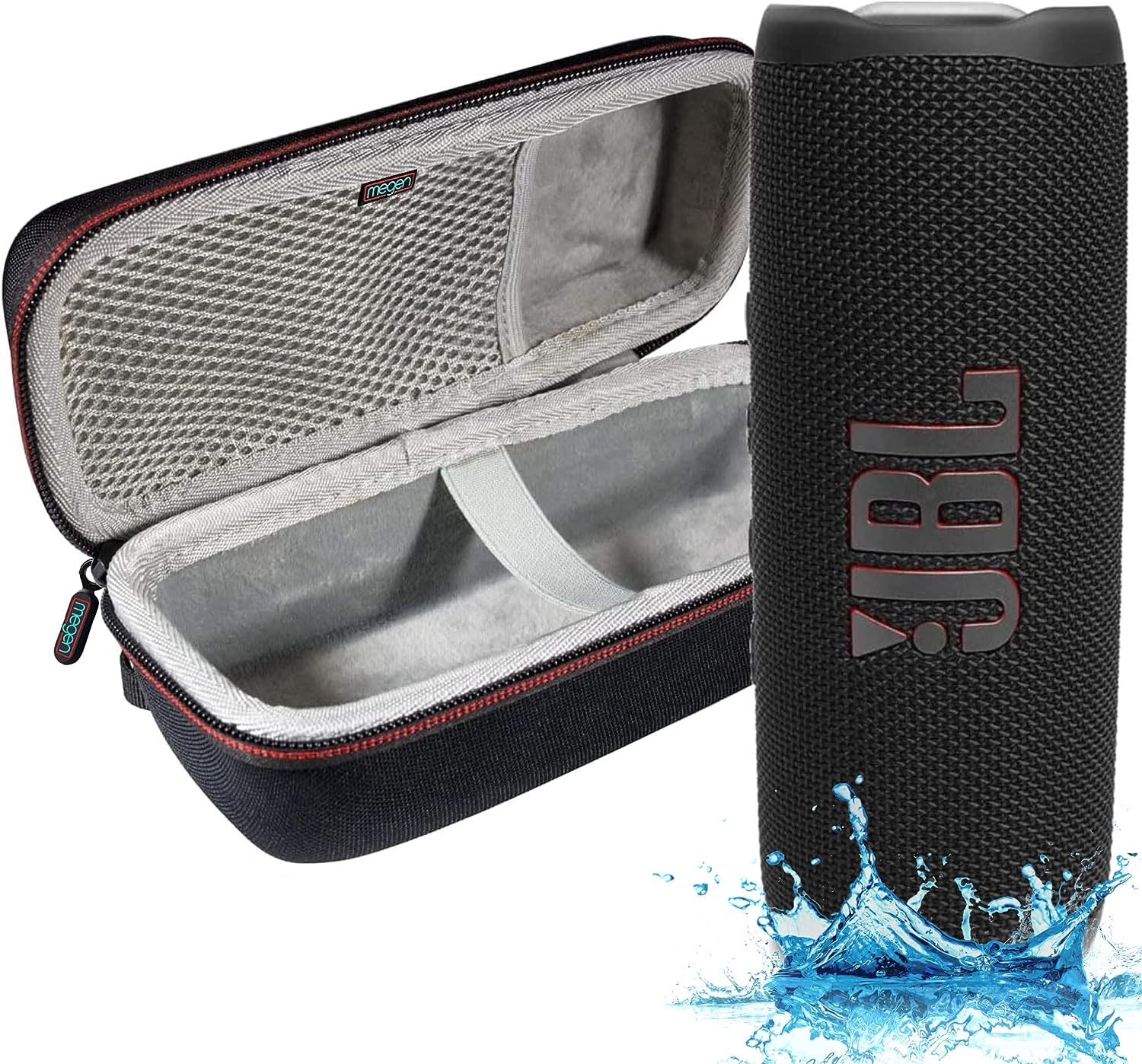 Review of JBL Flip 6 - Waterproof Portable Bluetooth Speaker with Megen Hardshell Case