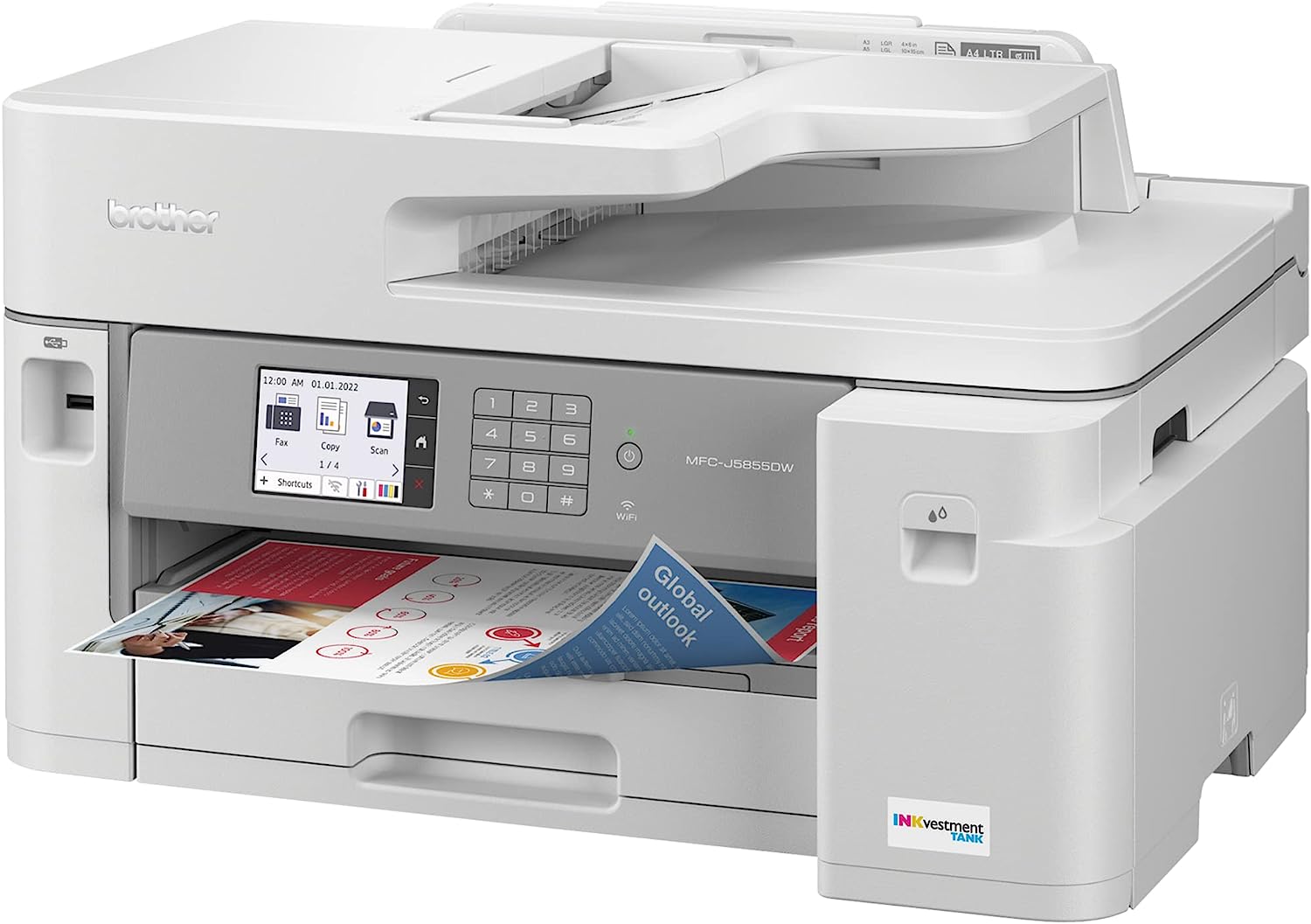 Survey of Brother MFC-J5855DW INKvestment Tank Color Inkjet All-in-One Printer