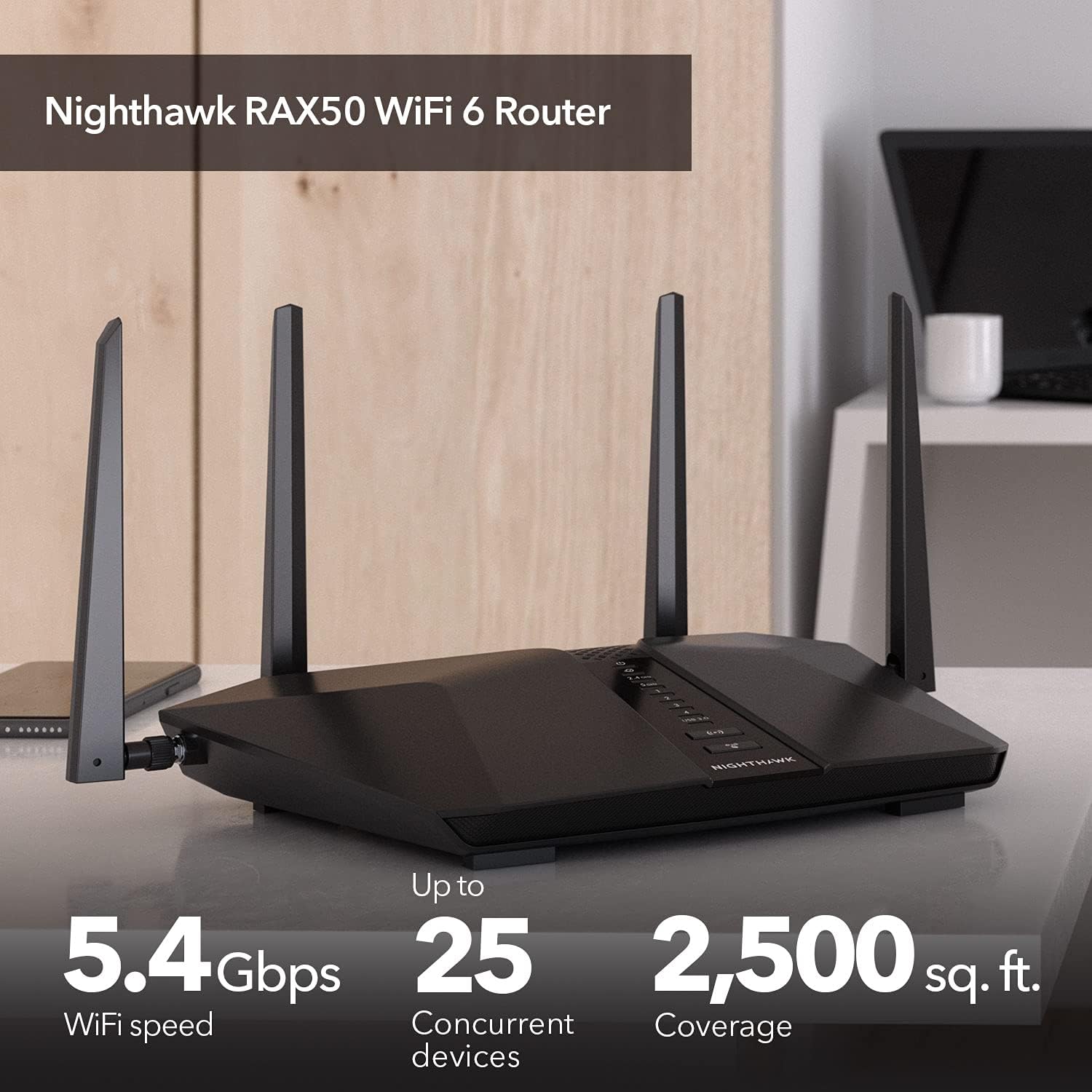 Analyzing NETGEAR Nighthawk 6-Stream AX5400 WiFi 6 Router (RAX50)