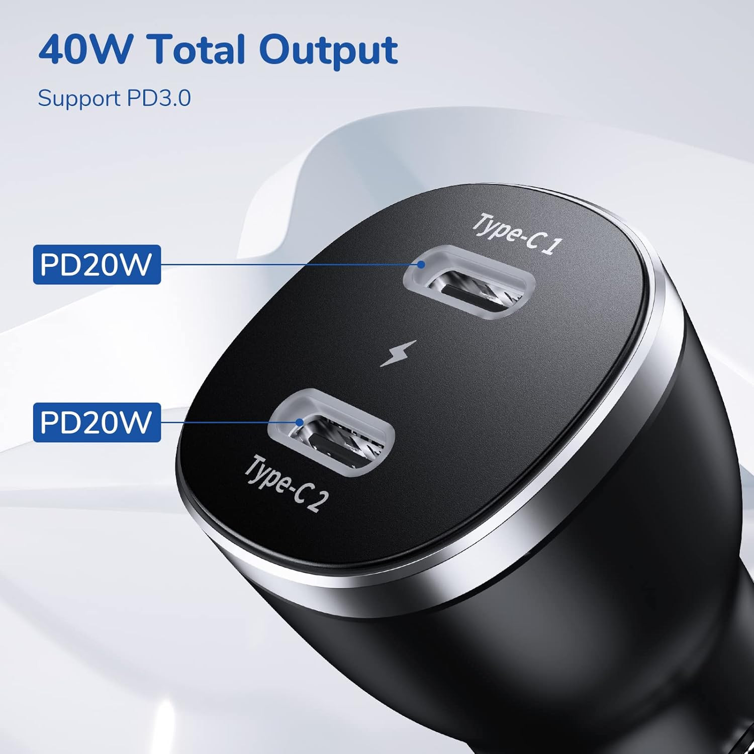 Considering Syncwire USB C Car Charger - 40W 2-Port PD 3.0 Type C Car Charger Adapter