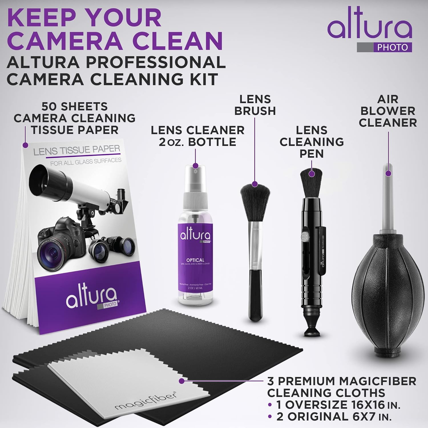 Estimate of Altura Photo Professional Cleaning Kit for DSLR Cameras and Sensitive Electronics Bundle with 2oz Altura Photo Spray Lens and LCD Cleaner
