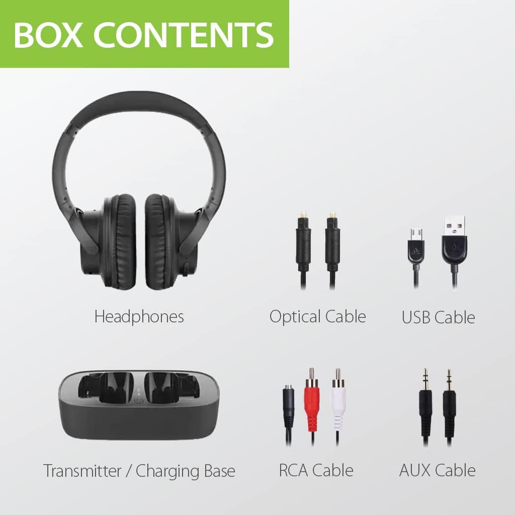 Examination of Avantree Ensemble - Wireless Headphones for TV Watching with Bluetooth Transmitter and Charging Dock