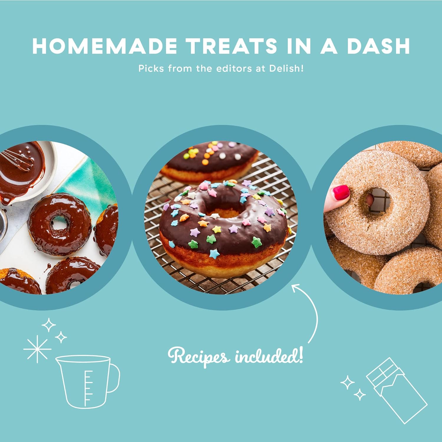 Examination of Delish By Dash Donut Maker, Makes 7 x 3