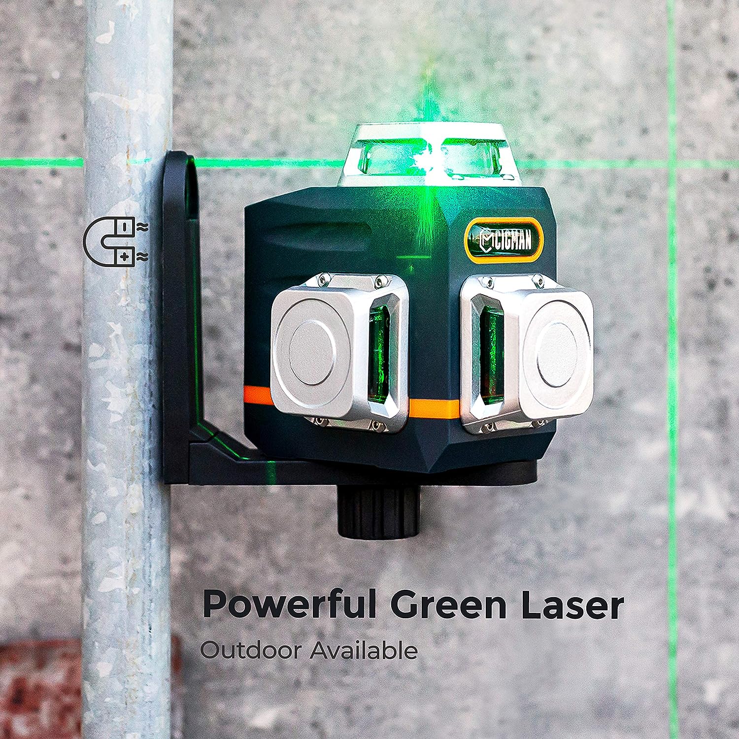 Inspection of CIGMAN Laser Level Self Leveling 3x360° 3D Green Cross Line