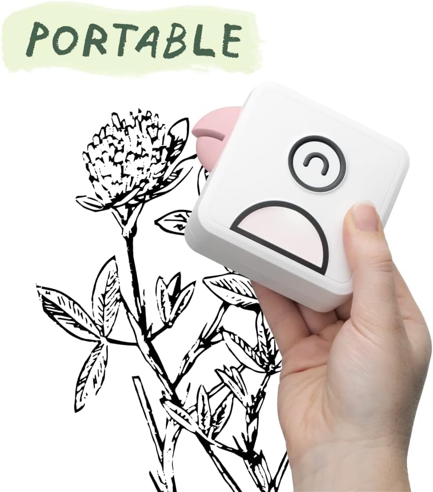 Overview of PoooliPrint L1 Inkless Pocket Printer - Mini Phone Bluetooth Portable Poooli Thermal Printer for iOS + Android, Green