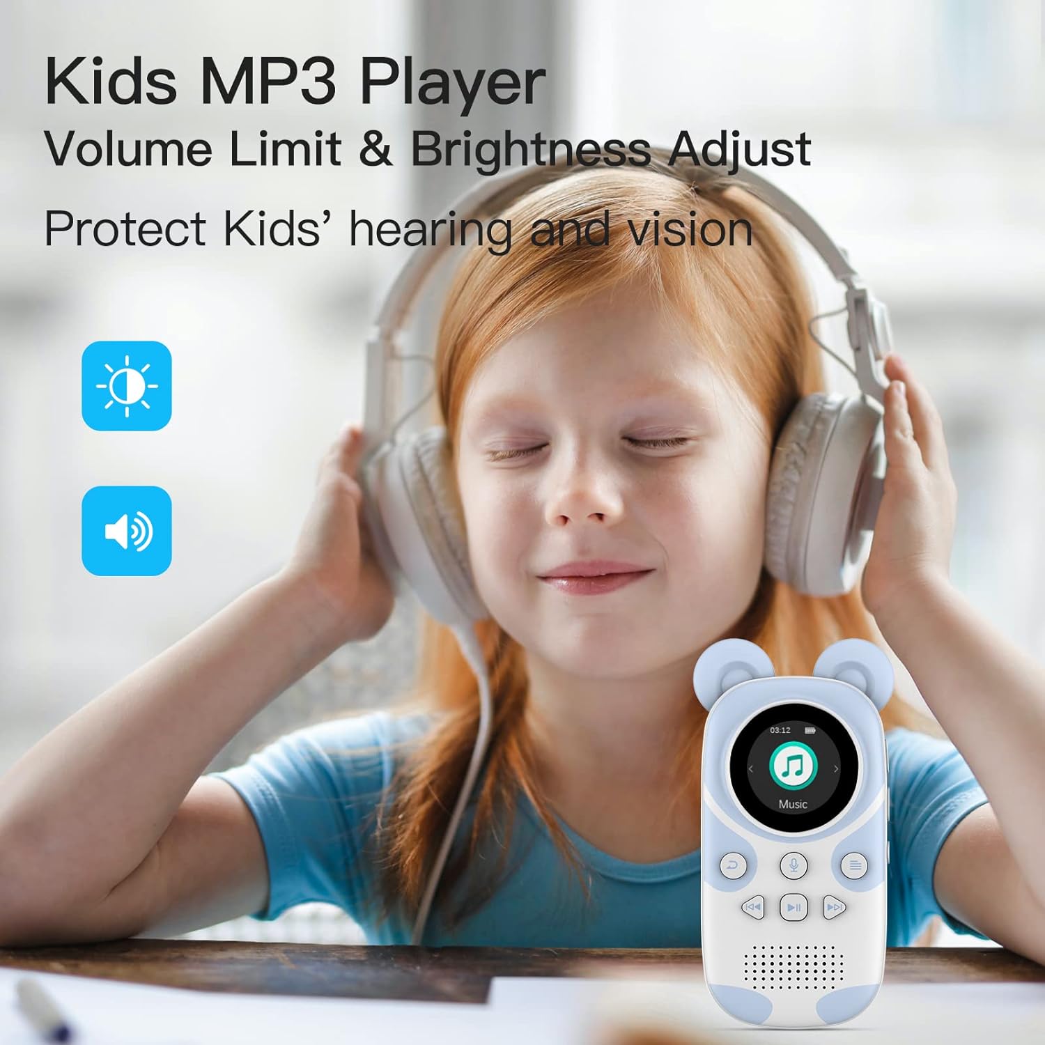 Overview of RUIZU 16GB MP3 Player for Kids, Cute Panda Portable Child Music Player with Bluetooth 5.0