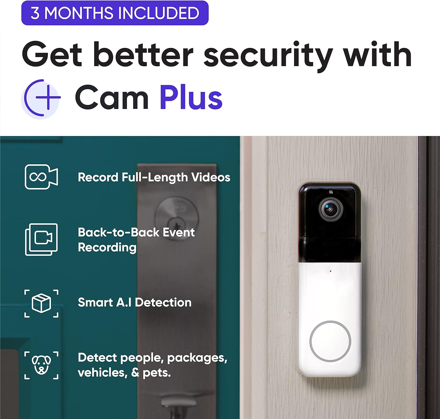 Probe of Wyze Wireless Video Doorbell Pro (Chime Included)