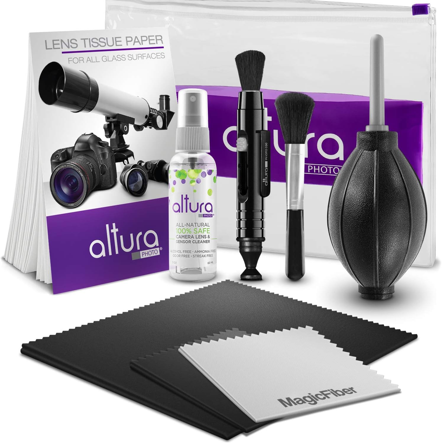 Rating: Altura Photo Professional Cleaning Kit for DSLR Cameras and Sensitive Electronics Bundle with 2oz Altura Photo Spray Lens and LCD Cleaner