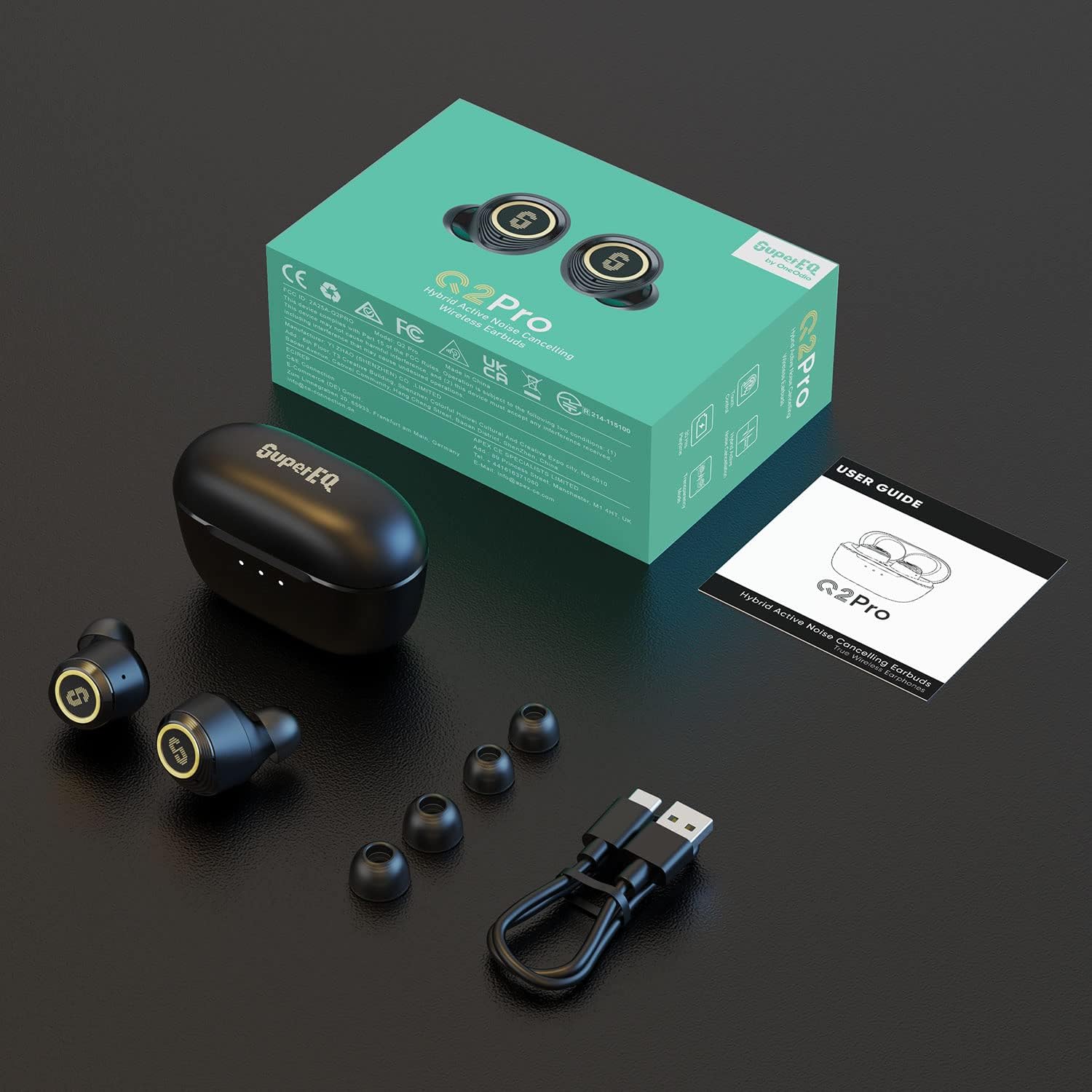 Reflection on SuperEQ Q2 Pro Hybrid Wireless Active Noise Cancelling Earbuds