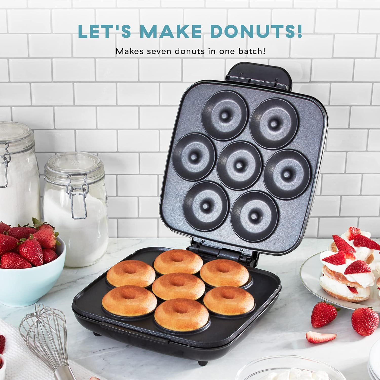 Remarks on Delish By Dash Donut Maker, Makes 7 x 3