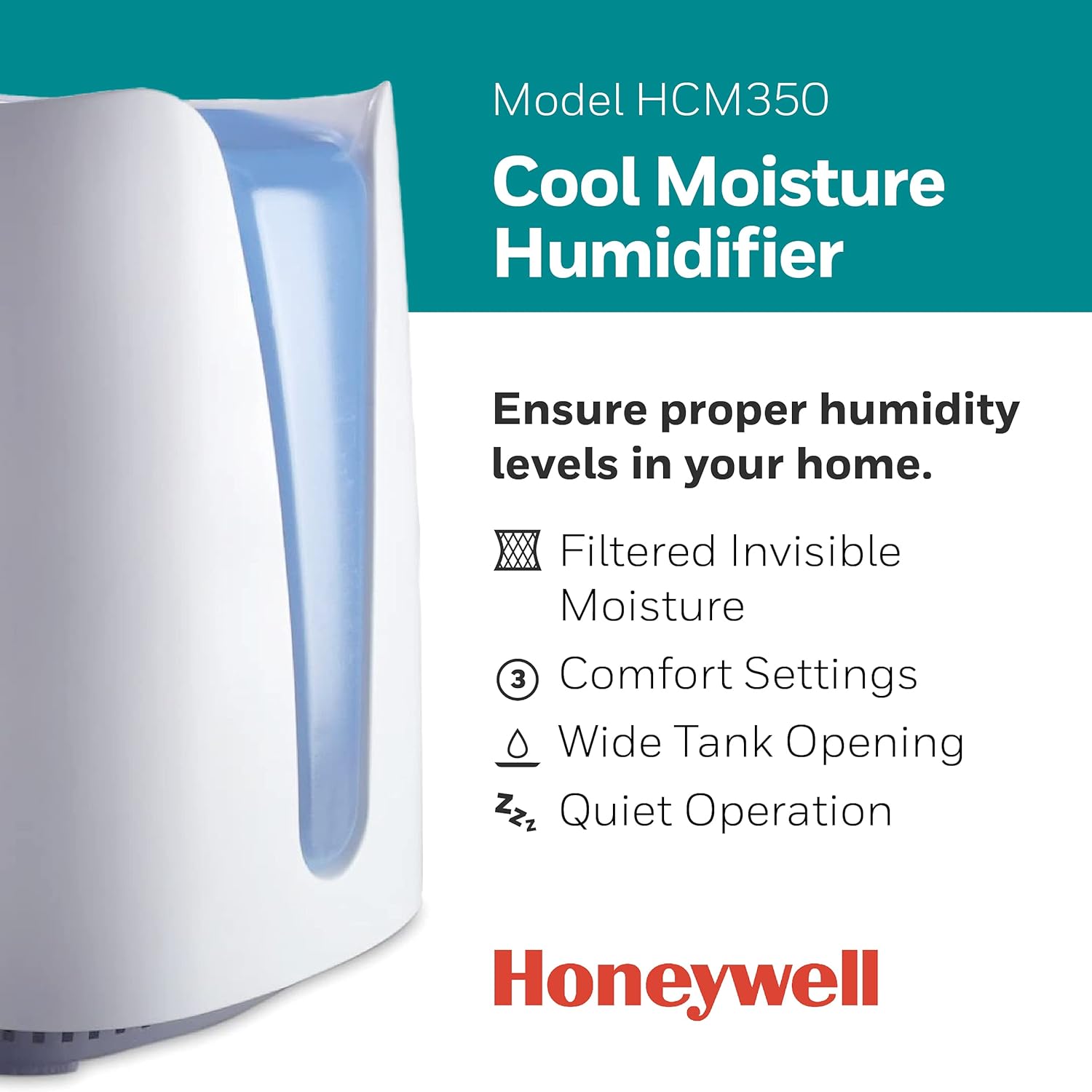 Remarks on Honeywell Cool Moisture Humidifier, Medium Room, 1 Gallon Tank, White