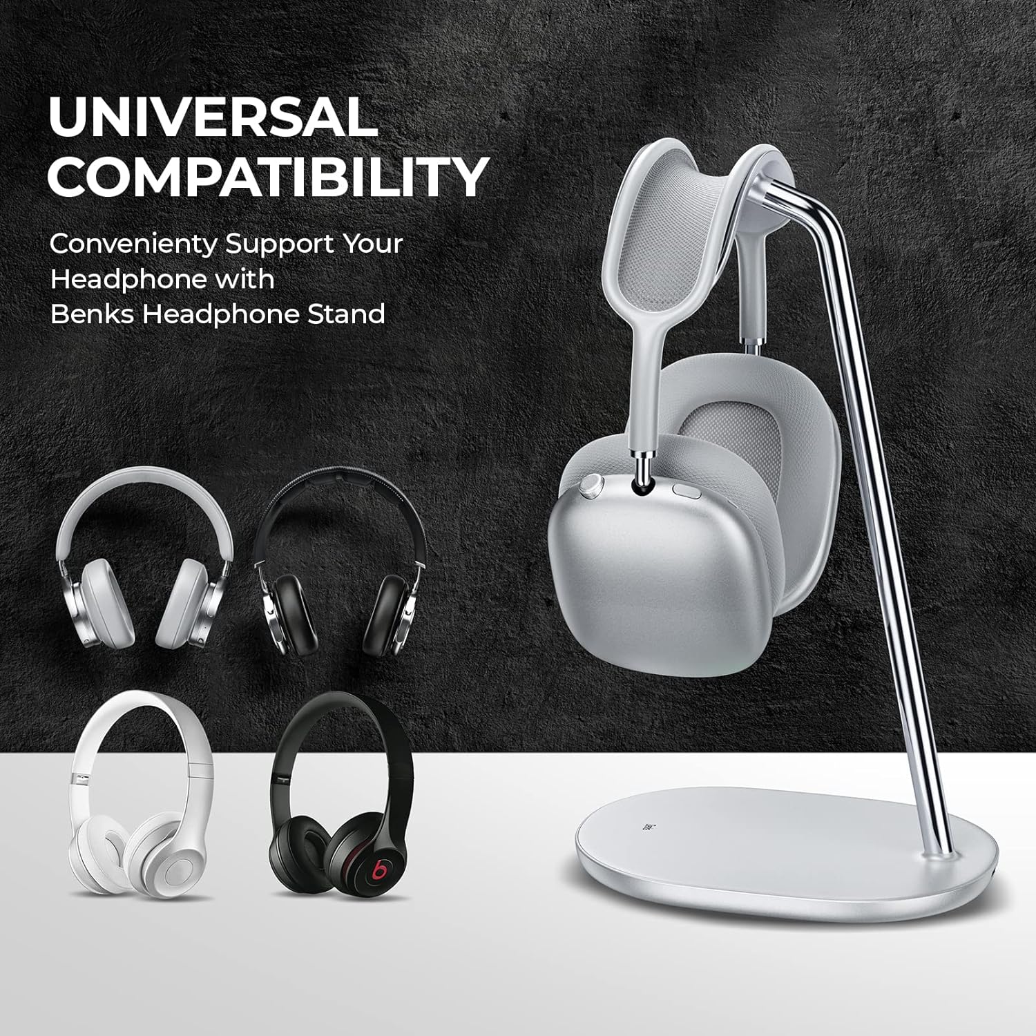 Review of BENKS Headphone Stand, Airpods Max Stand, Desktop Headset Holder, Gaming Headset Accessories, Desk Earphone Stand