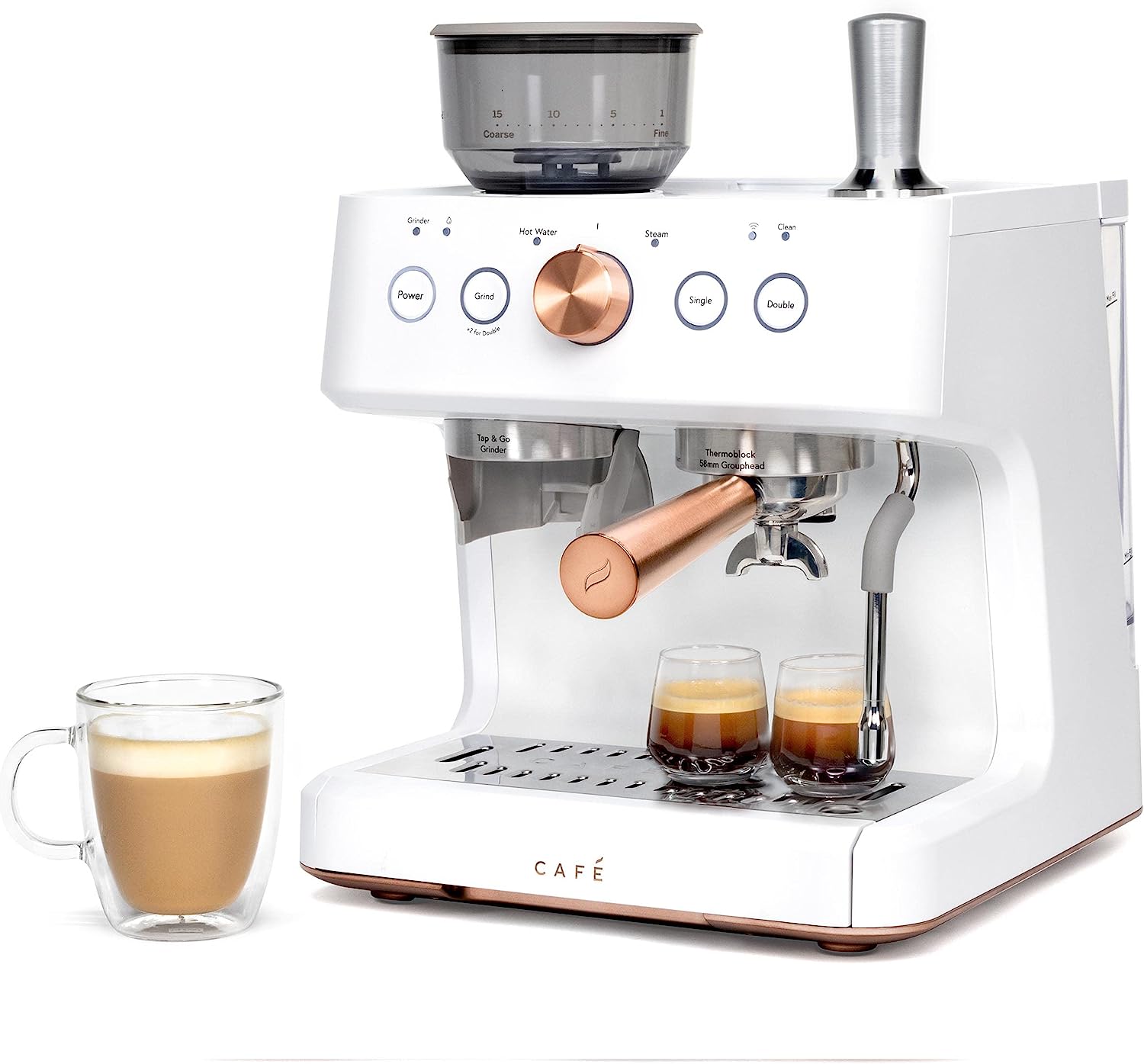 Review of Café Bellissimo Semi Automatic Espresso Machine + Milk Frother | WiFi Connected, Smart Home Kitchen Essentials | Matte White