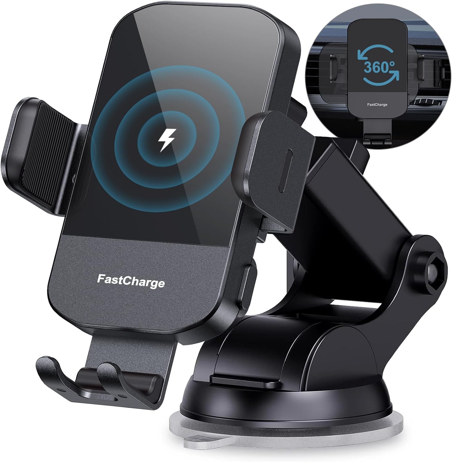 Review of Wireless Car Charger, CHGeek 15W Fast Auto Clamping Car Charger Phone Holder