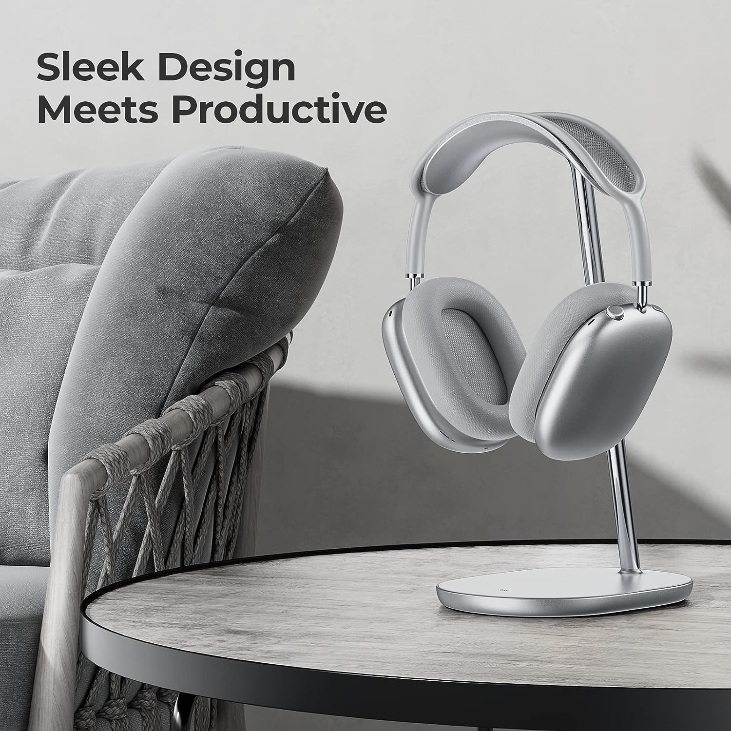 Synopsis: BENKS Headphone Stand, Airpods Max Stand, Desktop Headset Holder, Gaming Headset Accessories, Desk Earphone Stand