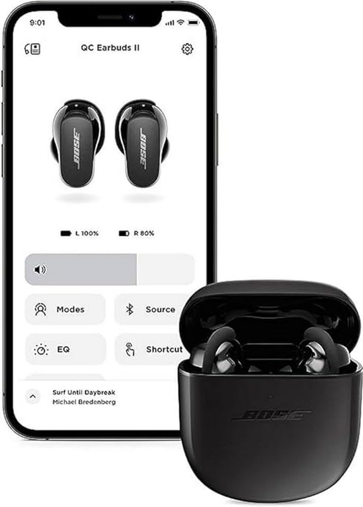 Synopsis: Bose QuietComfort Earbuds II, Wireless, Bluetooth, Triple Black