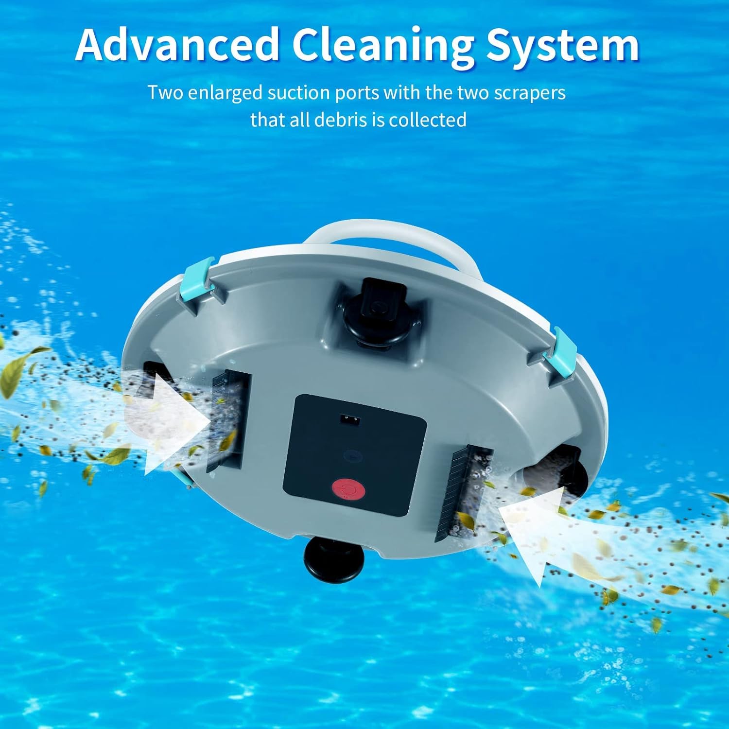 Synopsis: Moolan Cordless Pool Vacuum Cleaner, Robotic Pool Cleaner, Dual-Motor, Self-Parking