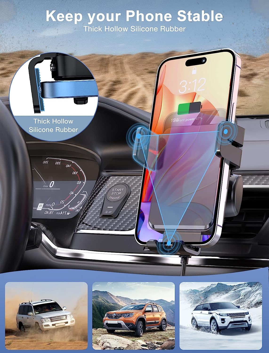 Thoughts on Wireless Car Charger, MOKPR Auto-Clamping Car Mount 15W/10W/7.5W
