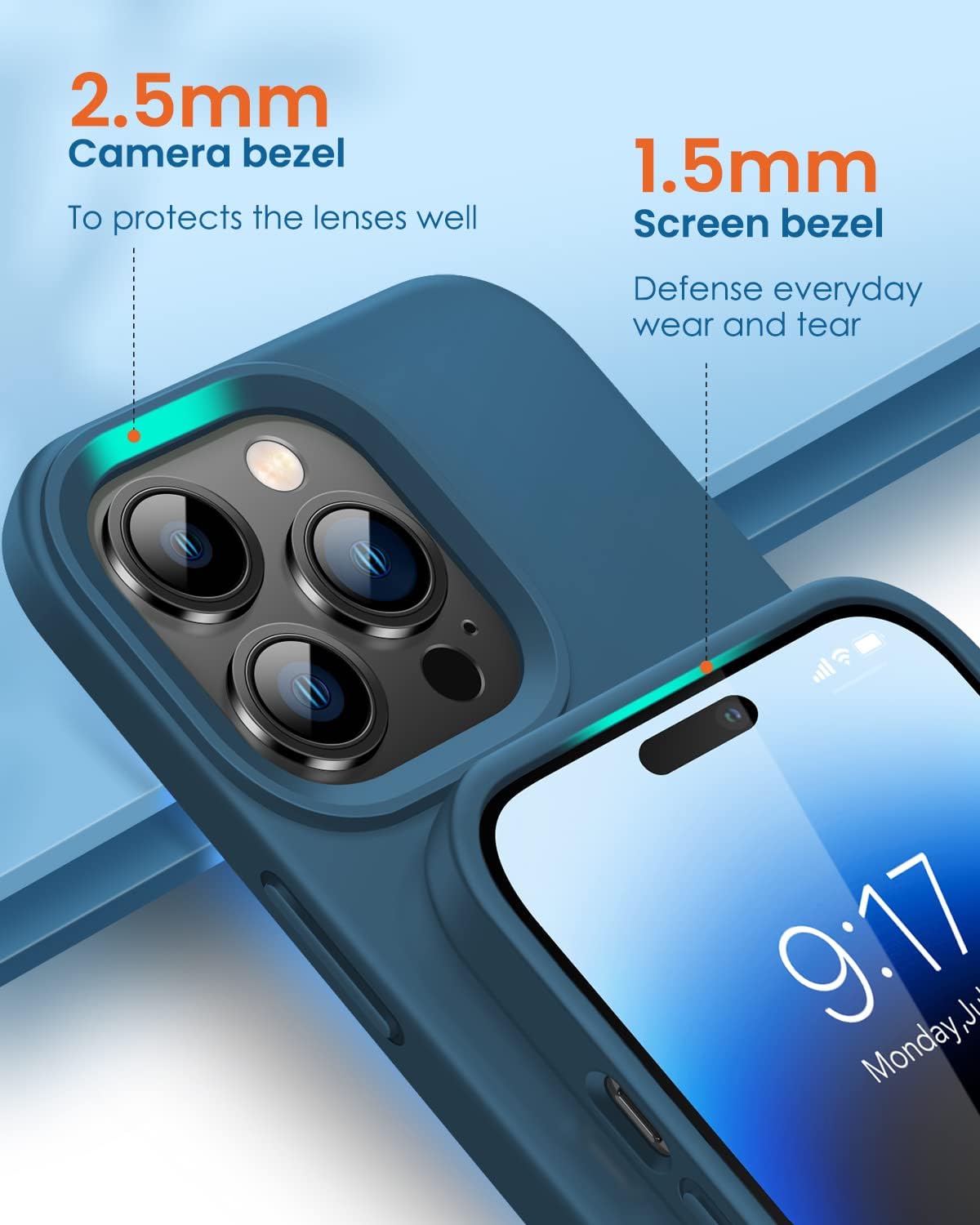 View of OuXul Designed for iPhone 14 Pro Case