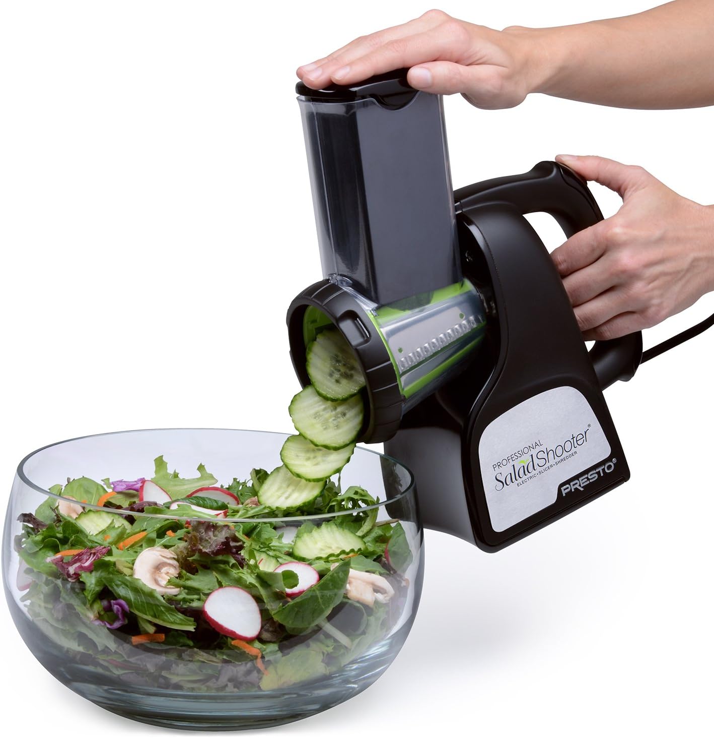 View of Presto 02970 Professional SaladShooter Electric Slicer/Shredder