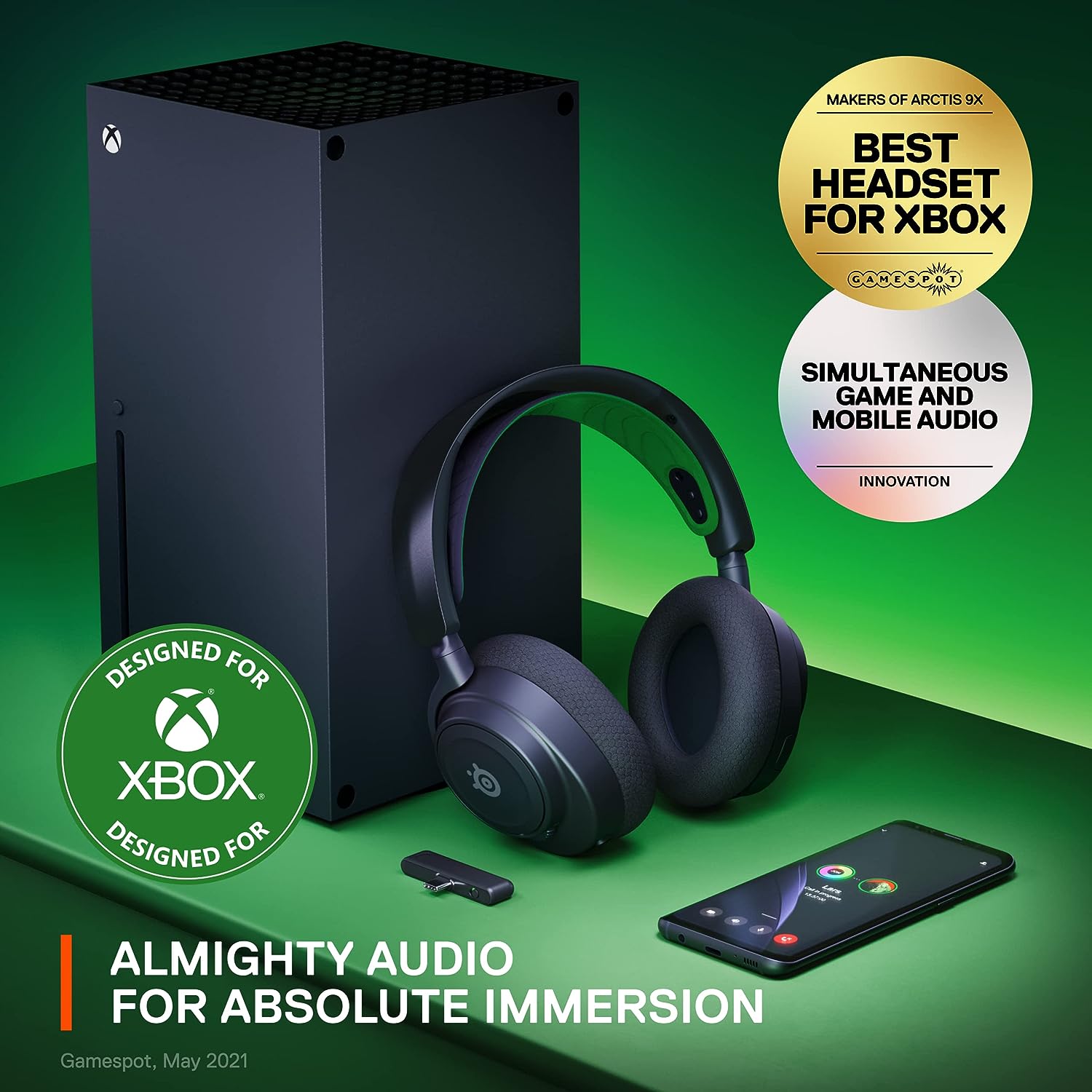 View of SteelSeries New Arctis Nova 7X Multi-Platform Gaming & Mobile Headset