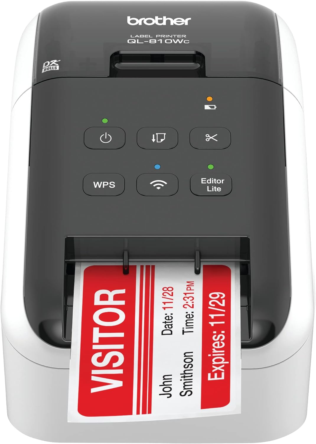 Weighing Brother Printer Wireless, Fast Electronic Label (QL810W), Black